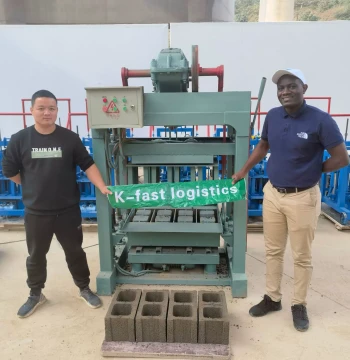 Model 4-40 Brick Making Machine - Non-Fired Cement Brick Maker for Pavement Bricks, Hexagonal Hollow Slope Protection Bricks, and African Roof Tiles