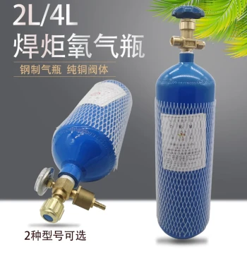 2L 4L Portable Welding Torch Oxygen Cylinder Repair Welding Tools Accessories Fish Transport National Standard Thickened High-Pressure Steel Tank