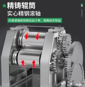 New Sugarcane Juicer Press, Fully Automatic Small ZZP Taiwan-Style Electric Strong Power for Street Vendors