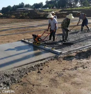 Walk-Behind Electric/Gasoline Concrete Screed, Vibratory Leveling Machine, Road Vibrating Ruler, Gasoline Vibrating Screed
