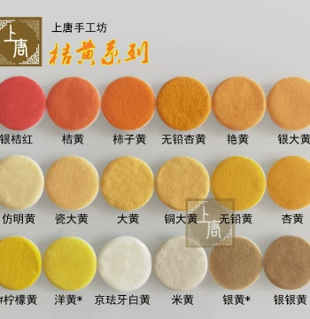 100 Mesh Cloisonné Enamel Glaze Orange High-Temperature Firing 30g Pre-washed Shangtang Handicraft Studio