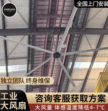 Amberma Industrial Large Ceiling Fan, 7-Meter Factory Workshop Warehouse High Air Volume Variable Frequency Permanent Magnet Motor Fan