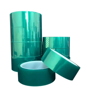 PET Green High-Temperature Tape, Traceless Spray Masking, Electroplating Protection, Insulating Industrial Paper, Heat-Resistant
