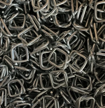 Handcrafted Fiber Strap Buckles, Galvanized Rectangular Clips, Butterfly Wire Clips, Sizes 19/25/32/38/50