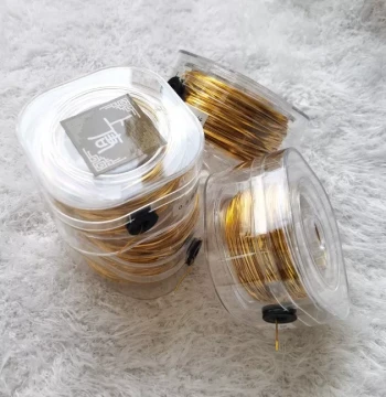 Cloisonné Anodized Aluminum Wire, Gold and Silver Wire, Filigree Enamel, Colored Sand for Phone Cases, 0.2mm Wire