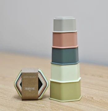Export to Europe Z Brand Original Soft Silicone Stacking Rings Tower Toy for Infants Newborns Chewable