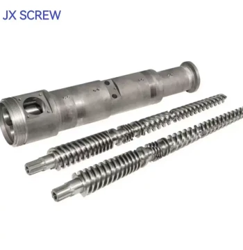 Conical Twin Screw and Barrel Units: 55/110, 65/132, 80/156, 92/188, etc., for Conical Twin-Screw Plastic Extrusion