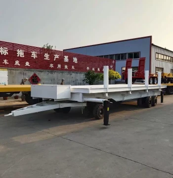 20-Ton Self-Dumping Flatbed Trailer Outdoor Agricultural Self-Dumping Trailer Manufacturer Supply Harvester Dedicated Trailer