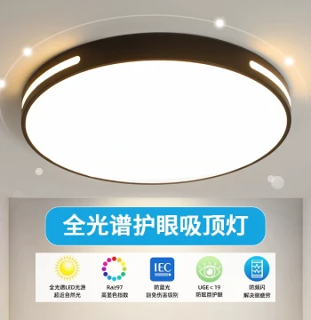 LED Ceiling Light, Full Spectrum, Living Room Fixture, Simple Modern Eye-Care Design, Suitable for Balcony, Room, Dining Room, Bedroom in Zhongshan