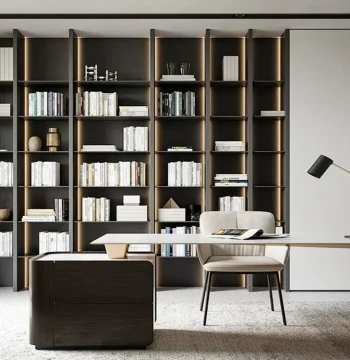 Zhongshan, Zhuhai, Guangzhou Whole-House Custom Bookshelves, Storage Rooms, High-End Wardrobes, Wine Cabinets, Integrated Full-Wall Bookshelves