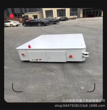 Electric Flat Transfer Cart 10 Ton 30T Handling Tool Vehicle, Rail-guided Battery-powered Flat Car and Trackless Electric Ground Vehicle