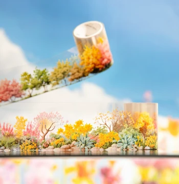 Beautiful Day PET Tape - Shrub Garden and Plant Scenery Design for Journal Decoration (Transparent)