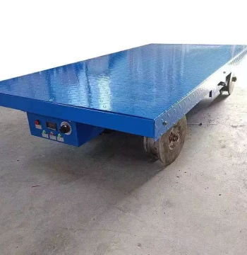Custom-Built Electric Flat Rail Transfer Cart, Multi-Function Electric Transport Vehicle for Greenhouses, Orchards, and Farms