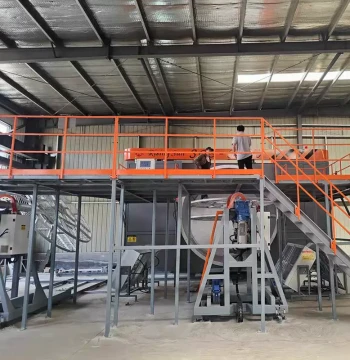 Wenling Xuri CS-3000 Shuttle-type Energy-saving Rotational Molding Machine, Manufacturer of Water Barriers, Inspection Wells, and Septic Tank Equipment