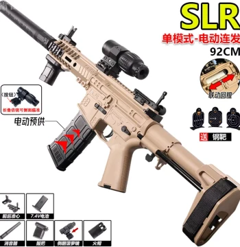 M4A1 Pre-Charged Auto SLR Soft Bullet Toy Gun Crystal Adult Simulation Plastic