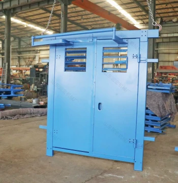 Mining Louvered Pressure-Free Air Door, Pneumatic Double-Swing Balanced Forward/Reverse Pressure-Free Air Door, Steel Anti-Outburst Air Door