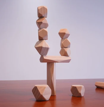 Stacking Stone Building Blocks for Children, Enhances Hand-Eye Coordination and Stability, Cultivates Patience and Focus, Fun Challenge Game