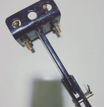 Universal Mini-Tiller Accessories - Reinforced Tow Hitch Assembly for Diesel Engines with Resistance Rod and Linkage Rod
