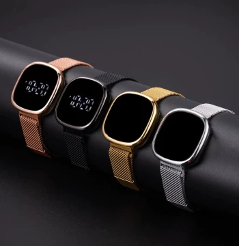 New Black-Tech Multifunctional Watch, Trendy Fashion Versatile Minimalist Touch Magnetic Wristwatch for Teens, Men and Women