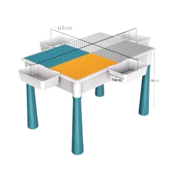 Large-Particle Building Block Table Compatible with Assembly Toys for Boys and Girls - Kindergarten Game and Drawing Desk