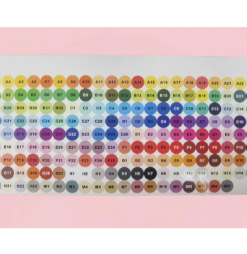 Mard Perler Beads Color-Matched Stickers - Self-adhesive Labels, 221 Colors, 1cm Diameter