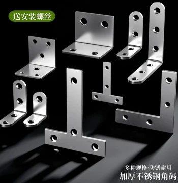 Stainless Steel L-Shape Angle Bracket 90-Degree Shelf Support