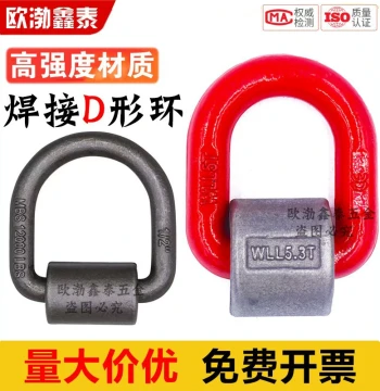 High-Strength Welded D-Ring Lifting Hoop with Spring-Loaded Welded Eyelet Ground Bell