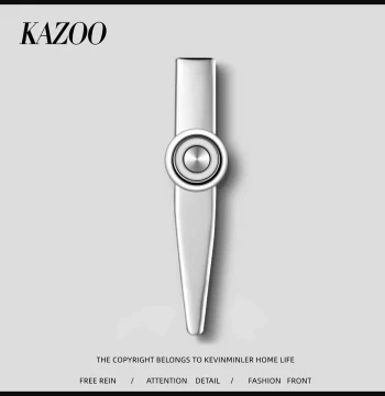 Kazoo with Free Reed Film: Professional-Grade, Stylish Design for Beginners and Enthusiasts (Ideal Birthday Gift for Men and Women)