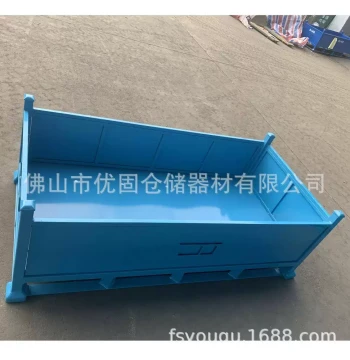 Heavy-Duty Metal Material Box Turnover Box Scrap Box Steel Sheet Logistics Transfer Box Industrial Parts Basket Iron Filings Box