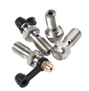 Stainless Steel Bleeder Screw Oil Line Steel Hose Bleeding Big Abalone Lower Pump Modification Large/Small Radiator Brake Caliper Slave Cylinder