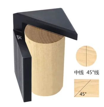 Woodworking 45-Degree Marking Gauge, Right Angle and Center Line Scribing Tool, Beech Wood Precision Marking Rule