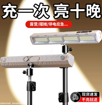 Rechargeable Emergency Light, Outdoor Camping Magnetic LED Lamp with Ultra-Long Battery Life, Ideal for Street Vendors and Night Markets