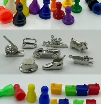Monopoly Board Game Refill Pack - Includes Checkers, Flying Chess, and Game Accessories