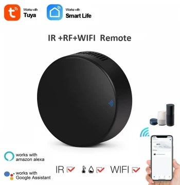 Tuya Smart Home WiFi+RF Temperature/Humidity Infrared Remote Controller - DIY Timer Control for AC and TV