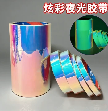 Colorful Self-Luminous Photoluminescent Adhesive Green Glow-in-the-Dark Tape for Night Stairs and Fluorescent Strip Markings