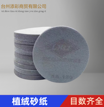 LXLT Pneumatic Sanding 5-Inch White Sand Hook-and-Loop Discs, Flocked Sandpaper, Self-Adhesive Putty Powder, Pneumatic White Sandpaper