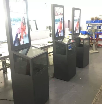 32-Inch Vertical LCD Advertising Display, Product Showcase Cabinet Ad Screen, Custom Manufacturing, Multi-Function TV Enclosure Factory
