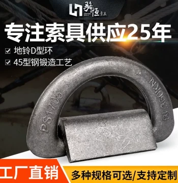 Forged Marine D-Ring Ground Anchor - High-Strength Lashing Ring with Welded Lift Loop (20T/30T/36T) Wholesale