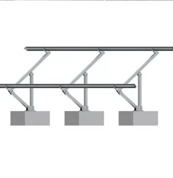 Wind and Earthquake Resistant Rail-Type PV Mounting Bracket, No Complex Installation Required, Saves 20% Material Loss