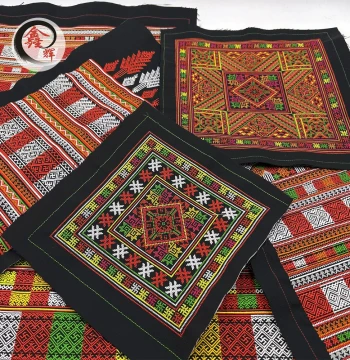 Yao Ethnic Minority Style Embroidery, Miao Handmade-Style Cross-Stitch, DIY Garment Accessories
