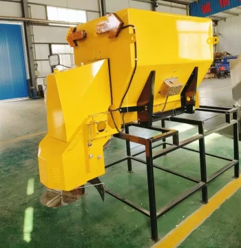 1 Cubic Meter Stainless Steel Snow Melting Spreader - Vehicle-Mounted Electric Deicer with Spiral Conveyor