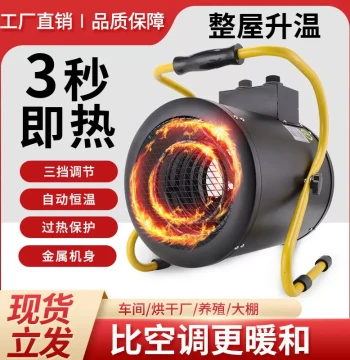 Industrial Space Heater – Home Energy-Saving High-Power Fast-Heating Electric Fan Heater, 'Little Cannon' Electric Radiator for Large Areas