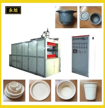 Yongxu Yogurt Ice Cream Milk Tea Cup Lid Fully Automatic Cup Making Machine Disposable Plastic Cup Thermoforming Machine