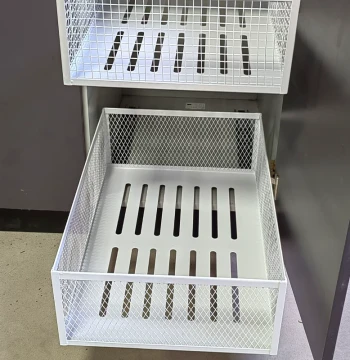 Custom Woven Wire Mesh Storage Baskets - Kitchen Cabinet and Closet Drawer Pull-Out Organizers