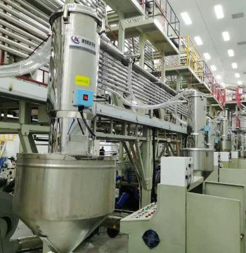 Lixinte Central Material Feeding System with PE/PP/PC Hoppers - Energy-Saving and Biodegradable-Compatible