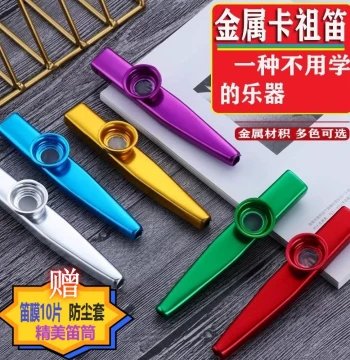 Acoustics Professional Metal Kazoo - Compact Instrument for Guitar and Ukulele Accompaniment