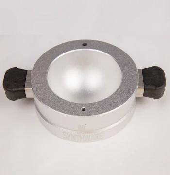 Synthware Round-Bottom Flask Heating Aluminum Block with Bakelite Handle - Baseless Model (Item No. H20)