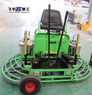 Ride-On Power Trowel for Factory and Highway Ground Finishing and Smoothing, Model 100 Vertical Ride-On Trowel