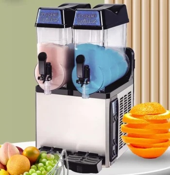 12L Slush Machine - Single/Double/Triple Tank Commercial Blender for Smoothies, Juice, and Sorbet (Export Ready)