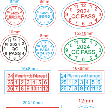 Custom Numeric Label Stickers for Delivery Notes and Material Identification - Adhesive Paper or Forms